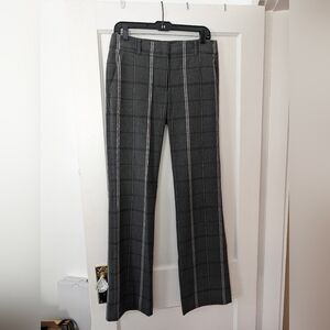LOFT Trousers, Grey with Purple and White Plaid - Marisa Fit, Size 4T